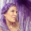 Tori Spelling s'est teint les cheveux en violet - Photo publiée sur sa page Instagram le 16 juin 2017