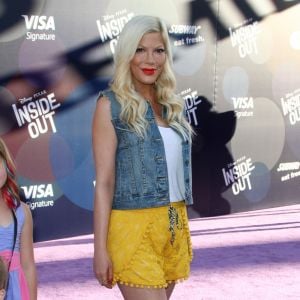 Tori Spelling - Avant-première du film "Inside Out" à Hollywood, le 8 juin 2015.