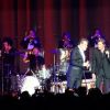 Eddy Mitchell, Johnny Hallyday et Jacques Dutronc au Premier concert "Les Vieilles Canailles" au POPB de Paris-Bercy à Paris, du 5 au 10 novembre 2014.