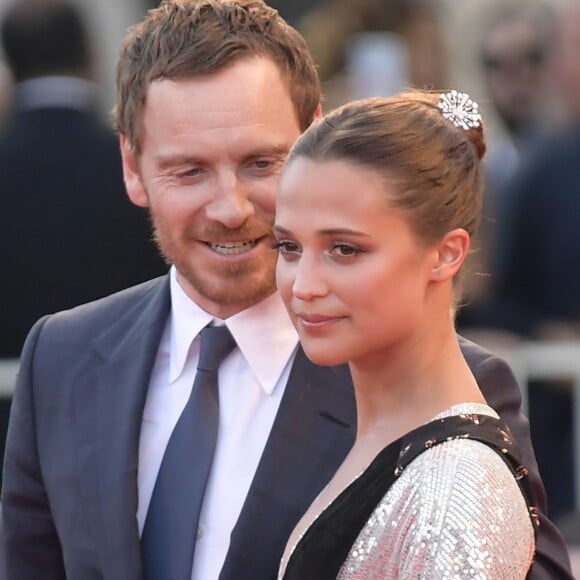 Michael Fassbender et sa compagne Alicia Vikander à la première de "The Light Between Oceans" au 73ème Festival du Film de Venise, le 1er septembre 2016.