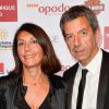 Michel Cymes avec sa femme Nathalie lors du dîner de gala du 96ème Prix d'Amérique Opodo à l'hôtel Salomon de Rothschild à Paris, le 28 janvier 2017. © Guirec Coadic/Bestimage