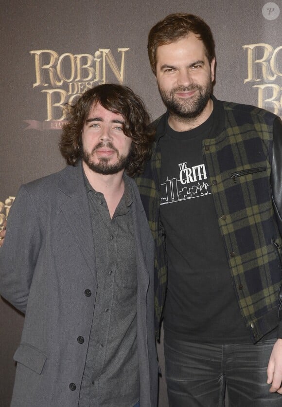 Eric Metzger et Quentin Margot - Avant-première du film "Robin des bois" au cinéma Gaumont Capucines Opéra à Paris le 12 avril 2015.