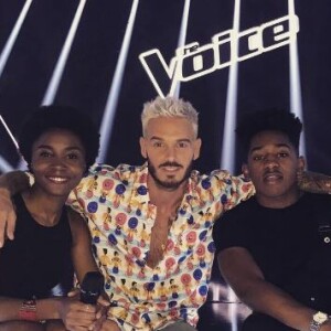 M. Pokora sur le plateau de The Voice. Instagram, juin 2017