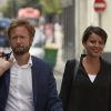 Najat Vallaud-Belkacem et son mari Boris Vallaud, arrivent au conseil national du Parti Socialiste, à Paris, le 24 juin 2017
