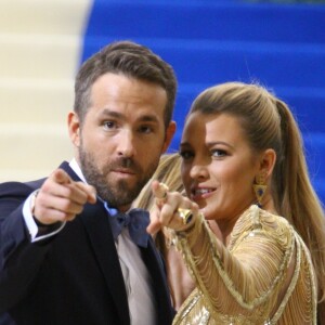 Ryan Reynolds et sa femme Blake Lively - Les célébrités arrivent au MET 2017 Costume Institute Gala sur le thème de "Rei Kawakubo/Comme des Garçons: Art Of The In-Between" à New York, le 1er mai 2017 © CPA/Bestimage