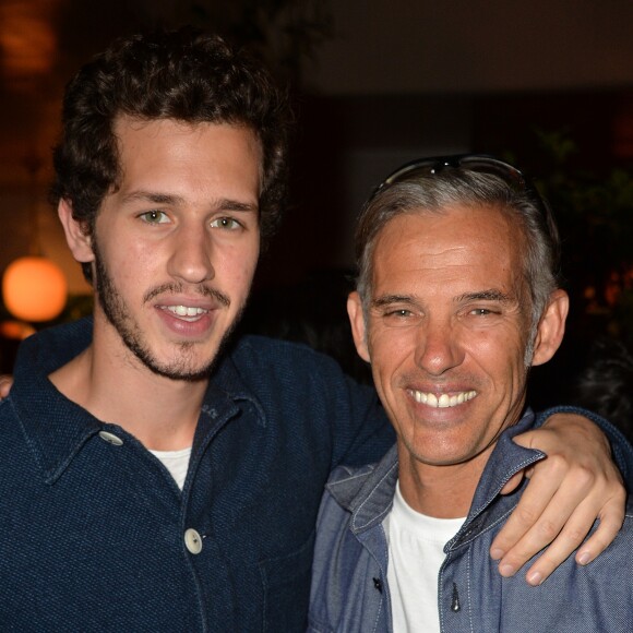 Paul Belmondo et son fils Victor Belmondo - La marque brésilienne Havaianas célébre les 100 ans de la Samba à l'Alcazar à Paris, France, le 28 juin 2017. © Veeren/Bestimage