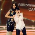Geraldine Chaplin et sa fille Oona Chaplin lors de l'émission de télé autrichiennne 'Willkommen bei Carmen Nebel' <span class="stan