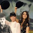 Geraldine Chaplin et sa fille Oona Chaplin lors de l'émission de télé autrichiennne 'Willkommen bei Carmen Nebel' <span class="stan