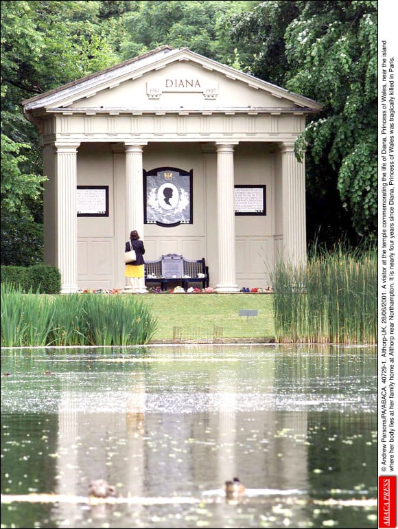 Memorial Diana à Althorp, décembre 2002. © Andrew Parsons/PA/ABACA.