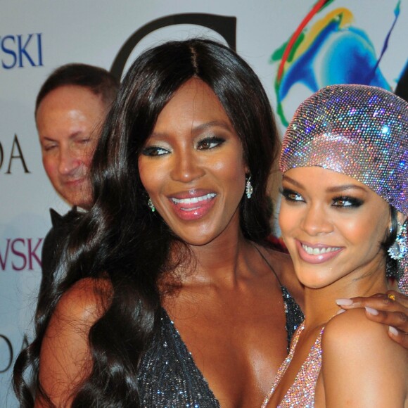 Naomi Campbell et Rihanna à la soirée des CFDA Fashion Awards 2014 à New York, le 2 juin 2014. C