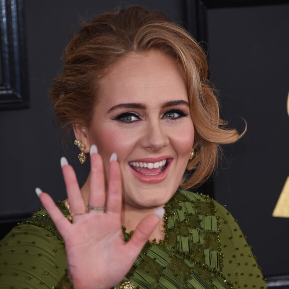 Adele à la 59e soirée annuelle des Grammy Awards au théâtre Microsoft à Los Angeles, le 12 février 2017 © Chris Delmas/Bestimage