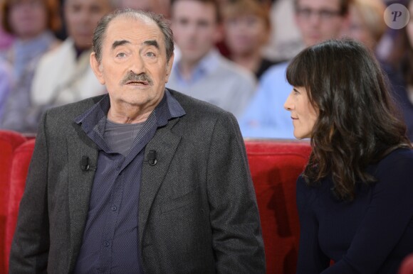 Richard Bohringer et sa fille Romane Bohringer - Enregistrement de l'émission "Vivement Dimanche" à Paris le 25 novembre 2015