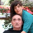 Richard Bohringer et sa fille Romane posent à l'hôtel Best Western à Saint-Raphaël le 14 avril 2015