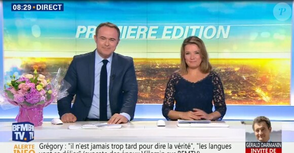 Pascale de La Tour du Pin a fait ses adieux sur BFMTV lors de sa dernière dans Première édition, le 30 juin 2017.