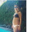 Jeny Priez, enceinte de son premier enfant avec Luka Karabatic, une petite fille, lors de leurs vacances à Barcelone en juin 2017. Photo Instagram.
