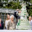 La reine Paola de Belgique fête son 80ème anniversaire avec 74 jours d'avance, à la chapelle musicale reine Elisabeth à Waterloo, entourée de ses enfants, ses petits enfants et d'autres membres de la famille royale. Belgique, Bruxelles, 29 juin 2017.29/06/2017 - Bruxelles