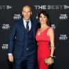 Zinedine Zidane et sa femme Véronique au photocall des FIFA Football Awards à Zurich le 9 janvier 2017.