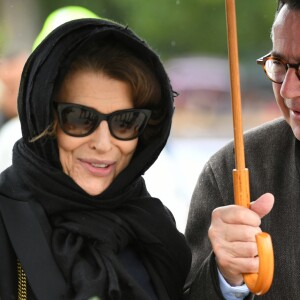 Fanny Ardant et Philippe Coupérie-Eiffel - Reconnaissance Massimo Dutti Challenge lors du Longines Paris Eiffel Jumping au Champ de Mars à Paris le 2 juillet 2017. © Pierre Perusseau / Bestimage