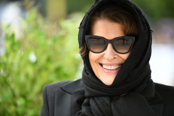 Fanny Ardant - Reconnaissance Massimo Dutti Challenge lors du Longines Paris Eiffel Jumping au Champ de Mars à Paris le 2 juillet 2017. © Pierre Perusseau / Bestimage