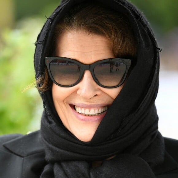 Fanny Ardant - Reconnaissance Massimo Dutti Challenge lors du Longines Paris Eiffel Jumping au Champ de Mars à Paris le 2 juillet 2017. © Pierre Perusseau / Bestimage