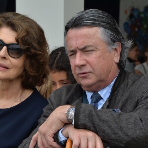 Exclusif - Fanny Ardant et Philippe Coupérie-Eiffel - People lors du Longines Paris Eiffel Jumping au Champ de Mars à Paris le 2 juillet 2017. © Olivier Borde / Veeren / Bestimage