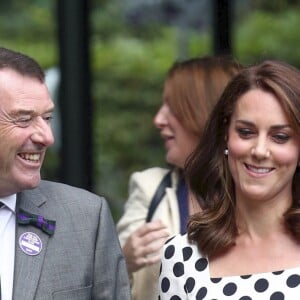 Kate Middleton, duchesse de Cambridge, lors de l'ouverture du tournoi de tennis de Wimbledon à Londres, le 3 juillet 2017.