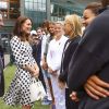 Martina Navratilova - Kate Middleton, duchesse de Cambridge, lors de l'ouverture du tournoi de tennis de Wimbledon à Londres, le 3 juillet 2017.