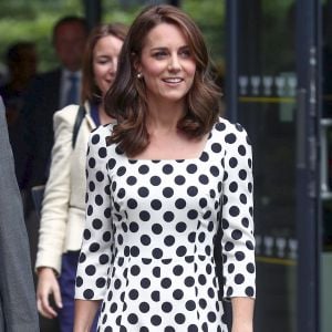 Kate Middleton, duchesse de Cambridge, lors de l'ouverture du tournoi de tennis de Wimbledon à Londres, le 3 juillet 2017.