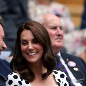 Kate Middleton, duchesse de Cambridge, lors de l'ouverture du tournoi de tennis de Wimbledon à Londres, le 3 juillet 2017.