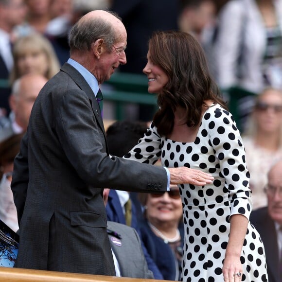 Kate Middleton, duchesse de Cambridge, lors de l'ouverture du tournoi de tennis de Wimbledon à Londres, le 3 juillet 2017.