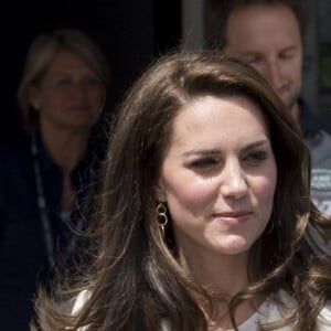 Catherine Kate Middleton assiste au Land Rover Roadshow au centre Docklands Sailing and Watersports de Londres le 16 juin 2017.