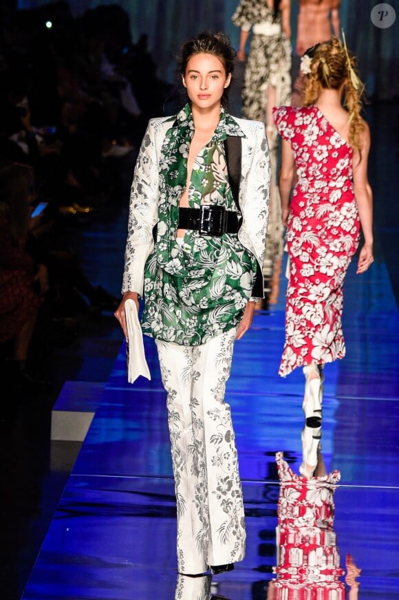 Jenaye Noah - Défilé de mode Jean-Paul Gaultier collection Haute Couture Printemps/Eté 2017 lors de la fashion week à Paris, France, le 25 janvier 2017.