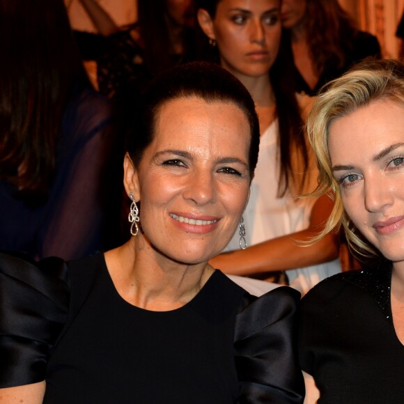 Roberta Armani et Kate Winslet - Défilé Giorgio Armani Privé, collection Haute Couture automne-hiver 2017/18 au Palais de Chaillot. Paris, le 4 juillet 2017. © CVS-Veeren/Bestimage