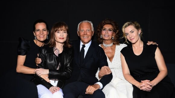 Fashion Week : Kate Winslet et Isabelle Huppert, ravissantes pour Armani