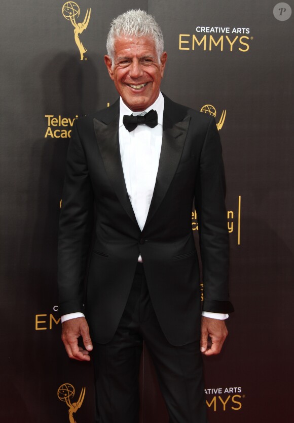 Anthony Bourdain à la soirée Creative Arts Emmy Awards au théâtre The Microsoft à Los Angeles, le 11 septembre 2016