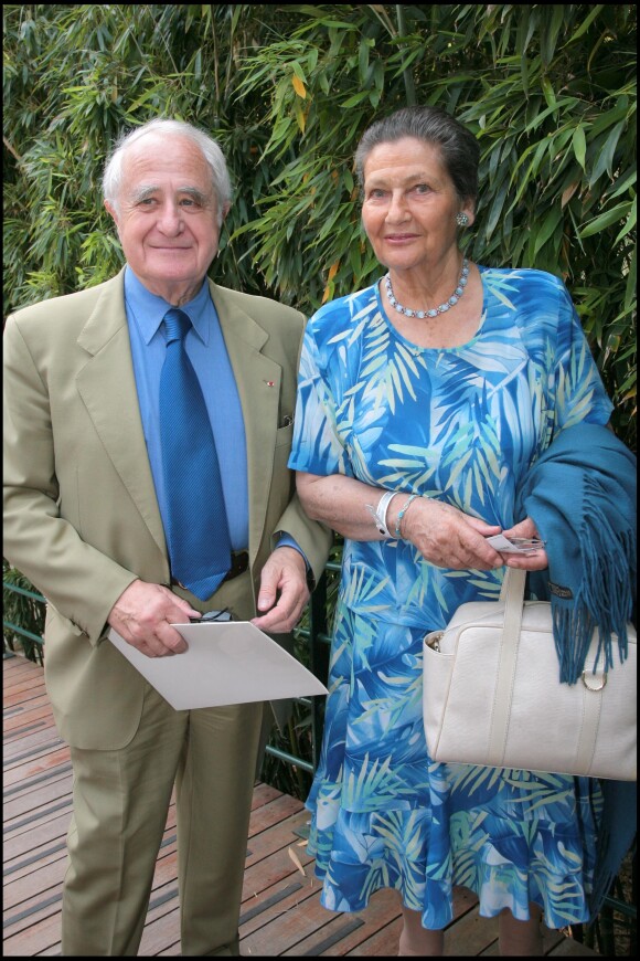 Simone Veil et son mari Antoine à Roland-Garros en 2007