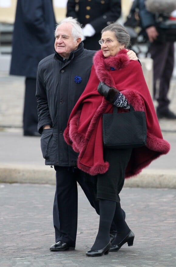 Simone Veil et son mari Antoine - Cérémonie du 11 novembre 2011 à Paris