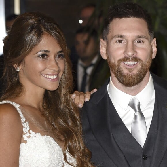 Mariage de Lionel Messi et de Antonella Roccuzzo au City Center à Rosario, le 30 juin 2017.