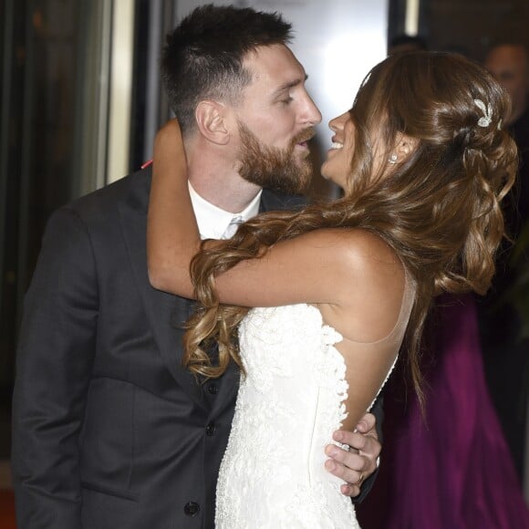 Mariage de Lionel Messi et de Antonella Roccuzzo au City Center à Rosario, le 30 juin 2017.