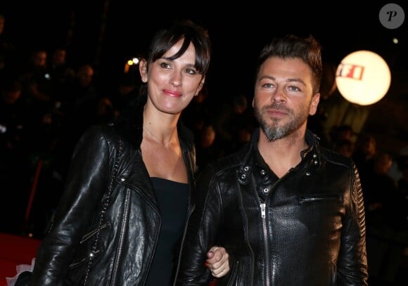 Christophe Maé et Nadège Sarron en décembre 2013 aux NRJ Music Awards. Le couple s'est marié civilement le 29 juin 2017 et religieusement le 1er juillet 2017 en Corse.
