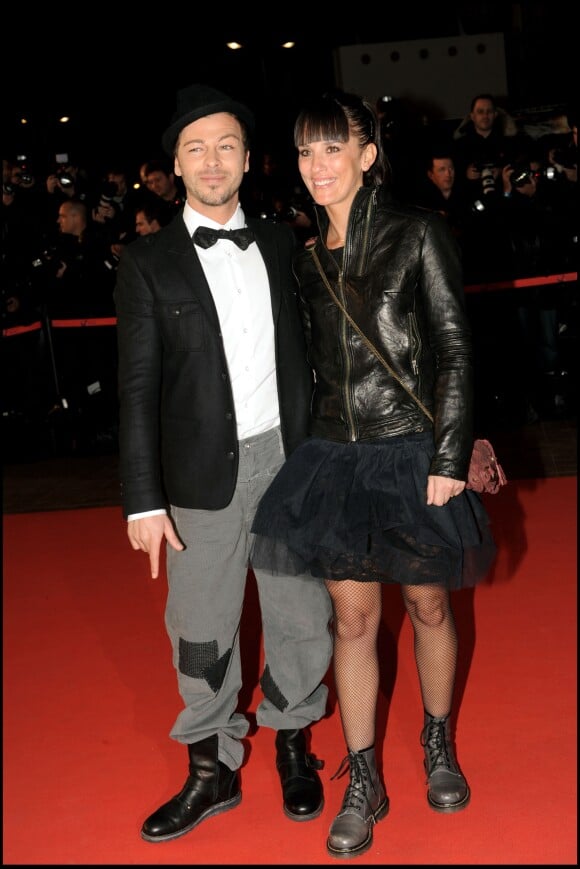 Christophe Maé et Nadège Sarron aux NRJ Music Awards en janvier 2010 à Cannes.