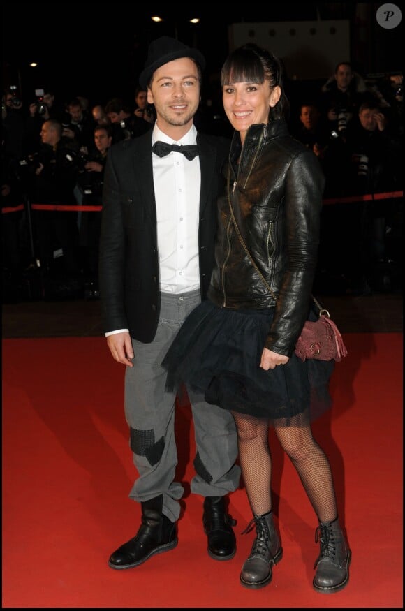Christophe Maé et Nadège Sarron aux NRJ Music Awards en janvier 2010 à Cannes.