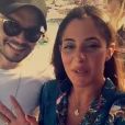 Coralie Porrovecchio et Noam Adams (petit frère de Kev Adams), le 6 juillet 2017 à Ibiza.