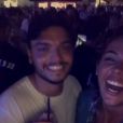 Coralie Porrovecchio (SS9) et Noam Adams (petit frère de Kev Adams), le 6 juillet 2017 à Ibiza.