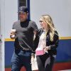 Hilary Duff est allée déjeuner avec son ex mari Mike Comrie au restaurant La Conversation à West Hollywood, le 3 juillet 2017