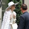 Céline Dion quitte l'hôtel Royal Monceau à Paris, le 12 juillet 2017.
