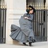 Semi-exclusif - Céline Dion lors d'un shooting pour Vogue dans les jardins du Palais-Royal à Paris, le 6 juillet 2017