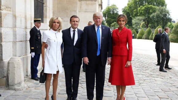 Brigitte Macron : Classe et pure au côté de Melania Trump, face à leurs maris