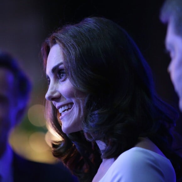 Kate Middleton, duchesse de Cambridge, lors de la réouverture du Hintze Hall au Musée d'Histoire Naturelle de Londres, le 13 juillet 2017.