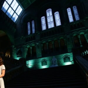 Kate Middleton, duchesse de Cambridge, lors de la réouverture du Hintze Hall au Musée d'Histoire Naturelle de Londres, le 13 juillet 2017.